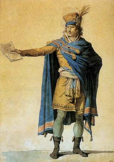 Jacques-Louis  David The Representative of the People on Duty Norge oil painting art